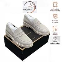 ราคา รองเท้าโลฟเฟอร์ผู้ชาย.loafer.mixed leather.tan.and.tone.code2626 (27950762476)