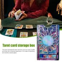 ราคา [Luo] Stained Glass Tarot Deck Case Mystical Sun And Moon Tarot Card Holder Handcrafted Tarot Storage Protector สําหรับเล่นไพ่ขนาดมาตรฐาน (48105764144)