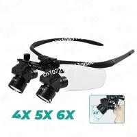 ราคา Surgery Medical Loupe Magnification Binocular 300-600mm 4X 5X 6X Dental 48° Loupes Dental Magnifier (56805832355)