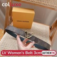 ราคา หลุยส์วิตตอง Louis vuitton Women's Belt 3cm เข็มขัดสตรี Full set (24287102604)