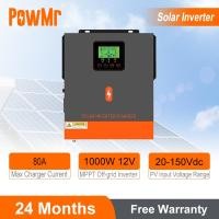 ราคา PowMr 1KW Hybrid Solar Inverter 12V ในตัว 80A MPPT Solar Charge Controller 230Vac PV เริ่มต้นแรงดันไฟฟ้า 20Voc 50/60Hz Auto Pure Sine Wave อินเวอร์เตอร์ (56104598931)