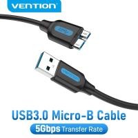 ราคา Vention สาย Micro B USB 3.0 2A ถึง USB A Cable Data Transfer Fast Charger สายไฟสําหรับฮาร์ดไดรฟ์ Samsung Micro B USB 3.0 Cable (50953743637)