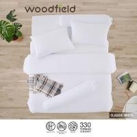 ราคา Woodfield ผ้าปูที่นอนนำเข้า ไม่รวมผ้านวม*** สี Classic White สัมผัสนุ่มลื่น ส่งฟรี (28110930557)