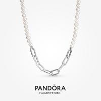 ราคา สร้อยคอมุกน้ำจืด Pandora ทำจากสเตอร์ลิงซิลเวอร์ S925 (50450685111)