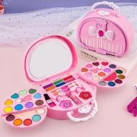 ราคา กระเป๋าเครื่องสำอางค์เด็กชมพูโบว์ ชุดแต่งหน้าสำหรับเด็ก ชุดแต่งหน้าเด็ก เครื่องสำอางเด็ก เครื่องแต่งหน้าเด็ก (25166806187)