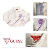 ราคา Guess (G4) เสื้อเชิ้ตเเขนยาวสีขาว ปักผ้าดอกกุหลาบสีม่วง เด็กผู้หญิง (17598218753)