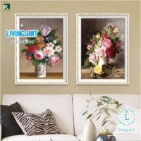 ราคา LivingAnt กรอบรูปดอกโบตั๋น/ดอกกุหลาบตกแต่งบ้าน กรอบรูปสีขาวทองมีกระจก ภาพจิตรกรรมฝาผนัง สไตล์หรูหรา (10415605170)