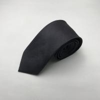 ราคา Lowell-Authentic Thai silk necktie in black เนคไทผ้าไหมแท้สีดำ (6418189398)