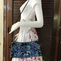 ราคา กระเป๋าสะพายผ้าปักม้ง Hmong Embroidered Shoulder Bag ถักทอถักมือ ของที่ระลึกจากเชียงใหม่ภาคเหนือ Handmade (7463969742)