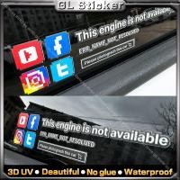 ราคา Yสติกเกอร์ลายทางด้านหน้าจักรยานมอเตอร์ไซค์กันน้ำใส3D รูปลอกหน้าต่างรถ outobe Twitter Facebook (27216090702)