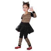 ราคา ชุดเสือ ชุดแมว แฟนซี ลาย เสือดาว สำหรับเด็ก พร้อมส่ง Wild Leopard Tiger Cat Dress Fancy Cosplay Costume for Girl (25484200649)