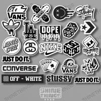 ราคา สติ๊กเกอร์แบรนด์ HP Casual stussy adidas สีดําสีขาว || สติ๊กเกอร์เคสโทรศัพท์หมวกกันน็อค Tumblr (28636237357)