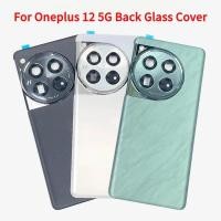 ราคา For Oneplus 12 5G Back Battery Cover With Camera Frame 1plus 12 Rear Battery Gorilla Glass Door Housing Case Repair Replace (53553785302)