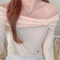 ราคา เสื้อแขนยาวปาดไหล่ ถังหูลู่ปาดไหล่ Rika สีส้มพีชอ่อน (41410301251)