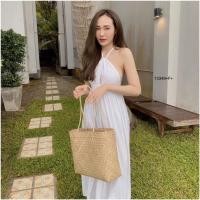 ราคา เดรสเจ้าหญิง แม็กซี่ คล้องคอ ผ่าหน้า สวยหรู โชว์หลัง (5482808605)