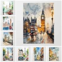 ราคา โมเดิร์นยุโรปลอนดอนสีน้ําท่องเที่ยวภูมิทัศน์เมืองโปสเตอร์พิมพ์ผ้าใบภาพวาดภาพผนังศิลปะสําหรับห้องนั่งเล่นตกแต่งบ้าน (54805941854)