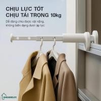 ราคา ราวตากผ้าพับติดตั้งแบบไม่เจาะปรับระดับได้ราวแขวนผ้ากันลื่น (41478121758)