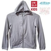 ราคา UNIQLO KIDS AIRism RUNNING JACKET SIZE 130 LIGHT GREY (40221520682)