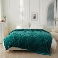 ราคา ขนาด 7ฟุต ผืนใหญ่ เบาสบาย Nano blanket สีล้วนลายริ้ว ผ้าห่มนาโน เนื้อนุ่มละเอียด (25708138542)