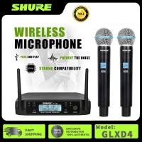 ราคา SHURE GLXD4 UHF ไมโครโฟนไร้สายมืออาชีพไมโครโฟนคู่สําหรับปาร์ตี้ bKaraoke (27918629364)