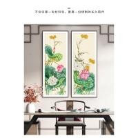 ราคา ภาพวาดจีนของชบาและโลตัส11กะรัตไม่ใช่ เย็บปักถักร้อยเต็มรูปแบบที่เรียบง่ายทันสมัยปักครอสติงานศิลปะตกแต่งผนัง50x124เซนติเมตร (27201713349)