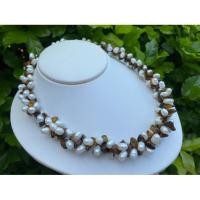 ราคา สร้อยคอไข่มุกแท้ มุกพวงองุ่นพันเกียวหิน ไทเกอร์อาย (โปรแถมฟรีต่างหูเข้าเชทกับสร้อย) มุกแท้มีใบรับประกัน (24659264390)