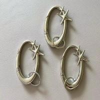 ราคา Rock รูปไข่เข็มขัดหัวเข็มขัดฤดูใบไม้ผลิ Snap Carabiner พวงกุญแจตะขอคลิปกระเป๋าสายคล้องไหล่ EDC FOB กุญแจรถ Grunge DIY (28069920146)