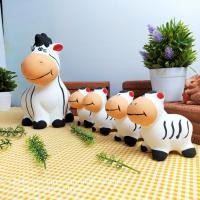 ราคา ตุ๊กตาแต่งสวน ตุ๊กตาเซรามิค แต่งบ้าน ขนาด สูง 3.5-8 นิ้ว ยาว 3-6 นิ้ว 1 ชุด 5 ชิ้น ม้าลาย ตุ๊กตาม้าลาย (18294270731)