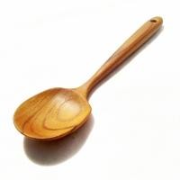 ราคา ช้อนเสิร์ฟ ไม้สัก ช้อนกลาง Large Teak Wooden Pasta Rice Soup Spaghetti Stew Serving Spoon (19816415443)