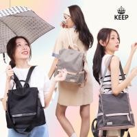 ราคา [ รุ่นใหม่] Keep Mori Backpack ต้อนรับหน้าฝน กระเป๋าเป้ไนล่อนกันน้ำ // กระเป้สะพายข้างได้ [มีบริการหลังการขาย] (19790400674)