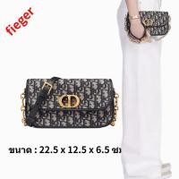 ราคา DIOR กระเป๋าสตรีคลาสสิกใหม่ /30 กระเป๋า MONTAIGNE AVENUE พิมพ์เฉียงสีน้ำเงิน (16197391608)