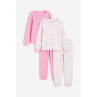 ราคา H&M(เอชแอนด์เอ็ม) ชุดนอนผ้ายืดแพ็ก 2 ตัว เด็กผู้หญิง 1127563_2 (25755400314)