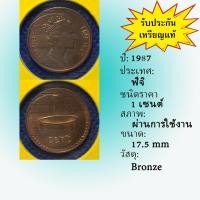 ราคา No.61337 ปี1987 FIJI ฟิจิ 1 Cent เหรียญสะสม เหรียญต่างประเทศ เหรียญเก่า หายาก ราคาถูก (19385242286)