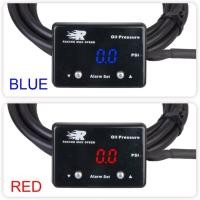 ราคา Auto 200psi 1/8 npt sensor digital oil pressure gauge red display digital Square oil pressure gauge (56404413151)