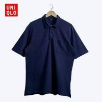 ราคา เสื้อโปโลคอปกผู้ชายแขนสั้น สีกรม มือสอง Uniqlo (23586726496)