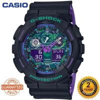 ราคา KK GA-100 Chameleon นาฬิกาสปอร์ตสีดําสีม่วง GA100 ผู้ชายกีฬานาฬิกาข้อมือควอตซ์อุปกรณ์เสริมสายนาฬิกา M176 (51651639108)