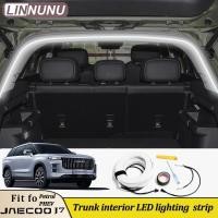 ราคา LINNUNU สําหรับ jaecoo j7 PHEV อุปกรณ์เสริมในรถยนต์ 2025 2024 2023 ด้านหลังภายใน LED lighting strip ช่องกระเป๋าเดินทางพื้นที่ความสว่าง (29837210096)
