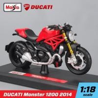ราคา โมเดลรถ บิ๊กไบค์ Ducati Monster 1200 2014 สเกล 1:18 แบรนด์ Maisto โมเดล 1/18 (8612436004)