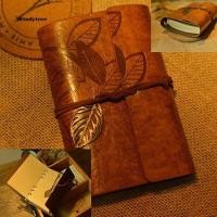 ราคา สมุดไดอารี่ ไม่มีเส้น ปกหนังสังเคราะห์ สไตล์วินเทจ (2256352914)