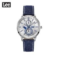 ราคา Lee นาฬิกาข้อมือ Metropolitan LEF-F161ASV2-8L แบรนด์แท้ USA สายหนังหุ้มยีนส์สีน้ำเงิน กันน้ำ ระบบอนาล็อก (7813740149)