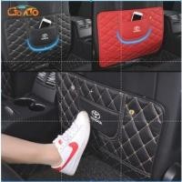 ราคา รถที่นั่งกลับ Anti Kick Pad หนังกันน้ํารถที่นั่งกลับ Protector พร้อมกระเป๋าเก็บสําหรับ Toyota Vios InnovaHilux Fortuner Hiace Wigo (27804568574)