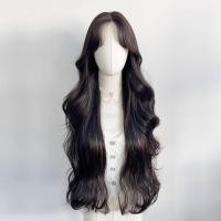 ราคา วิกผมหน้าม้าเกาหลีคลื่นลูกใหญ่ ผมหยิกยาว สีดำสำหรับจำลองทรงผมทุกวัน (43027522266)