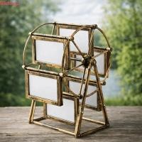 ราคา กรอบรูปชิงช้าสวรรค์ DAIGA เปลี่ยนได้ 360° กรอบรูปหมุนได้หมุนได้ สร้างสรรค์ 12 ช่องรูปภาพ กรอบตกแต่งวินเทจ ห้องนั่งเล่น (46205961458)