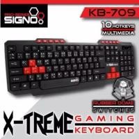 ราคา SIGNO Gaming Keyboard Rubber Dome รุ่น KB-709 (คีย์บอร์ด) (2669118580)