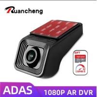 ราคา USB Full HD 1080P Dash Cam ADAS Car DVR Dashcam DVRs Video USB TF Card 32G 64G Auto Recorder for An (47654541458)