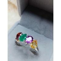 ราคา แหวนพลอยแท้ พลอยสลับสีแฟนซี (14281014387)