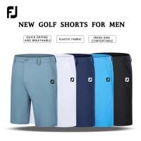 ราคา [FootJoy] Golf Shorts Mens Business Casual Golf Mens Ball Pants Men Outdoor Sports High Elastic Breathable Quick-Drying Pants Men White (27889562495)