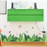 ราคา รูปลอกตกแต่งผนัง - ฐานผนังใบตอง และผีเสื้อ (24627975849)