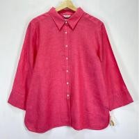 ราคา เสื้อ Talbots ผ้าลินิน 100% ไซด์ 18 อก 46 ยาว 29 นิ้ว เชิ้ตทรงสวย ผ้าดีมาก ตัวยาว แบรนด์ดี ชมพูสดสวย Talbots ไซด์ 18 (7943794932)
