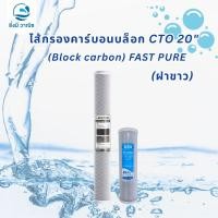 ราคา ไส้กรอง คาร์บอน บล็อก CTO (ฝาขาว) (Block carbon) FAST PURE 20",10" (40104095286)